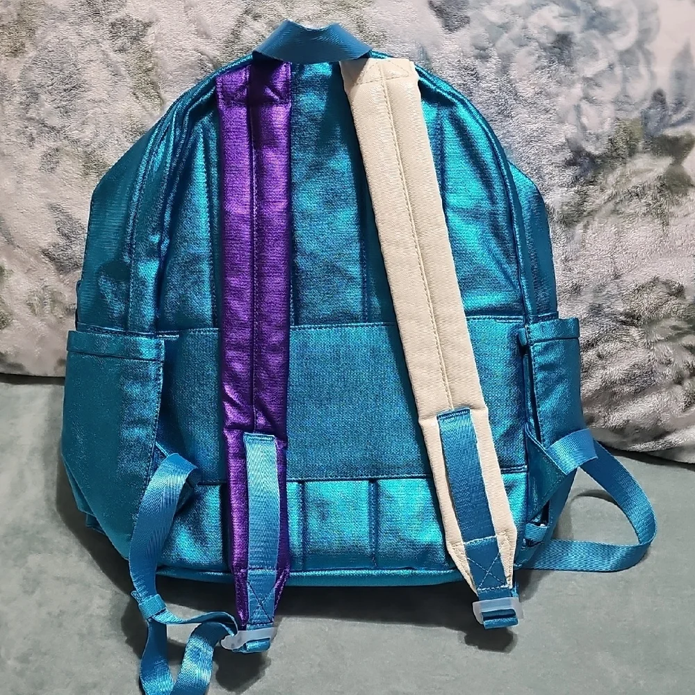 STATE Teal Metallic Backpack